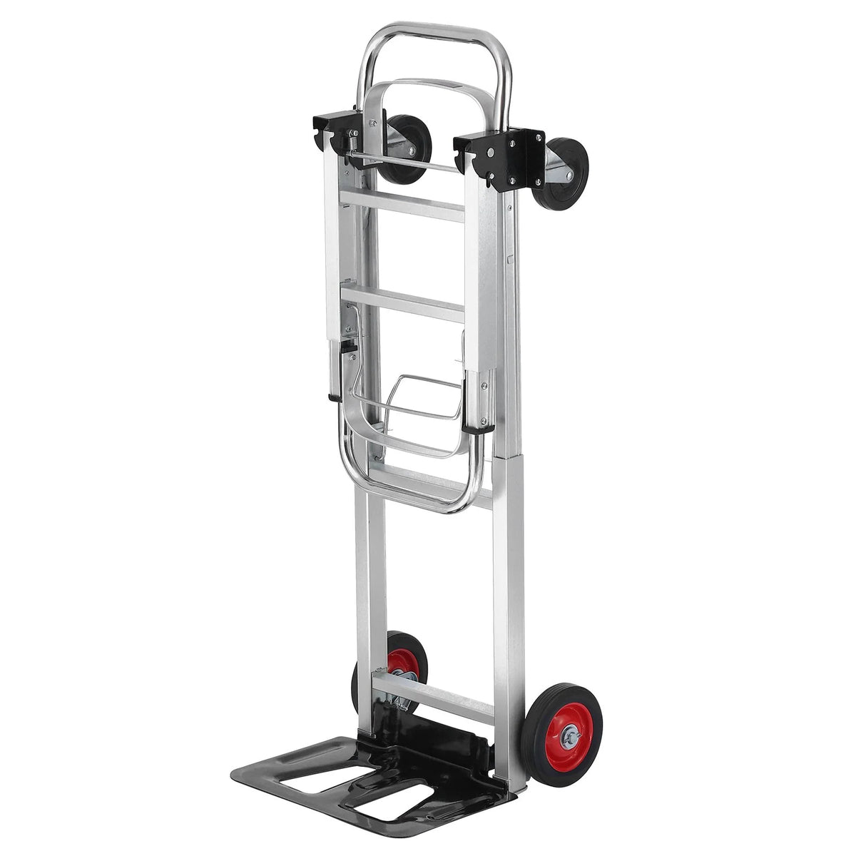 VEVOR Aluminum Folding Hand Truck, 2 in 1 Design 400 lbs Capacity, Heavy Duty Industrial Collapsible cart - view 10