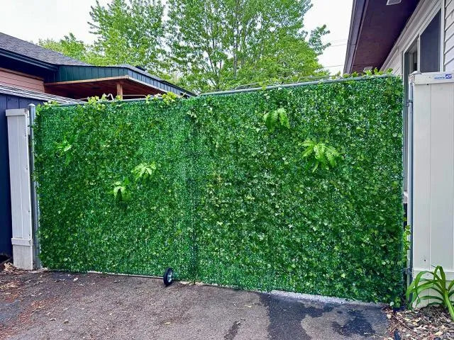 VEVOR Artificial Boxwood Panels, 16 PCS 20"x20" Boxwood Hedge Wall Panels, PE Artificial Grass Backdrop Wall 1.6", Privacy Hedge Screen for Decoration of Outdoor, Indoor, Garden, Fence, and Backyard