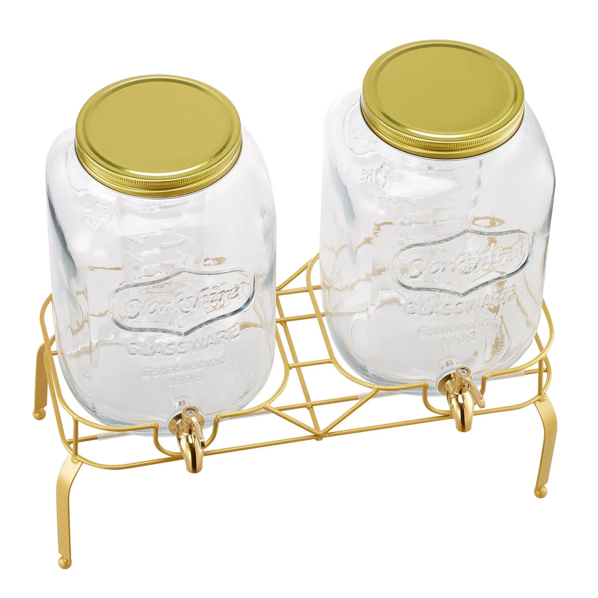 VEVOR Beverage Dispenser, 2 Pack 2 Gallon Drink Dispensers for Parties, Glass Juice Dispenser with - view 10