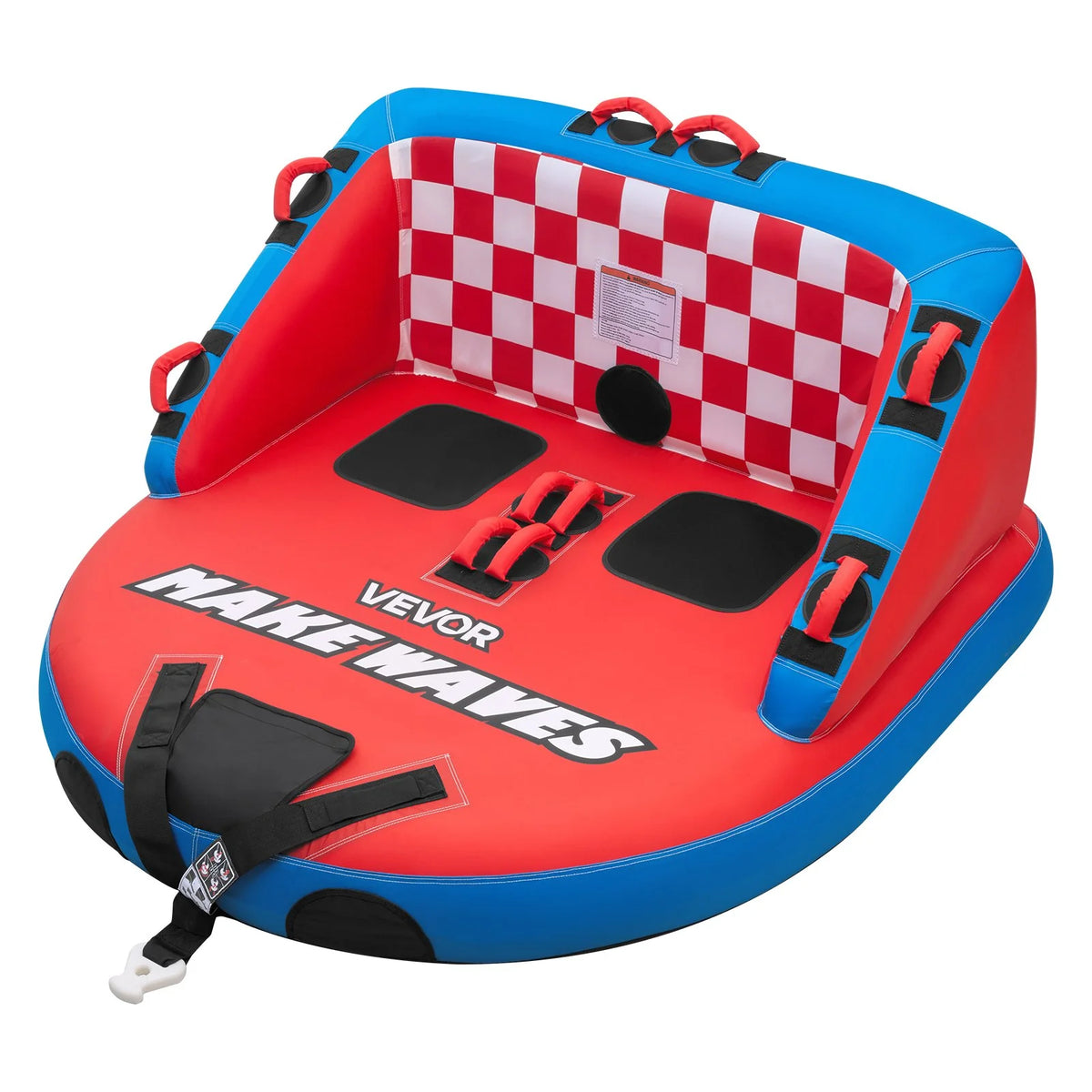 VEVOR Towable Tubes for Boating, 2-Rider Inflatable Towable Tube for Boat to Pull, 340 lbs Capacity - view 10