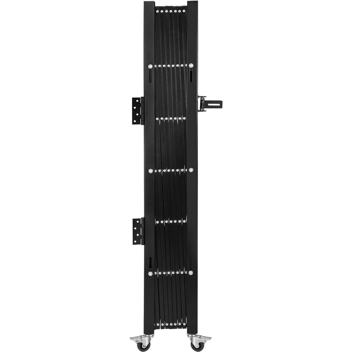 VEVOR Single Folding Security Gate, 7.1'H x 7.9' W (85 x 95 inch)Folding Door Gate, Steel Accordion Security Gate, Flexible Expanding Security Gate, 360° Rolling Barricade Gate, Scissor Gate/Door with Padlock