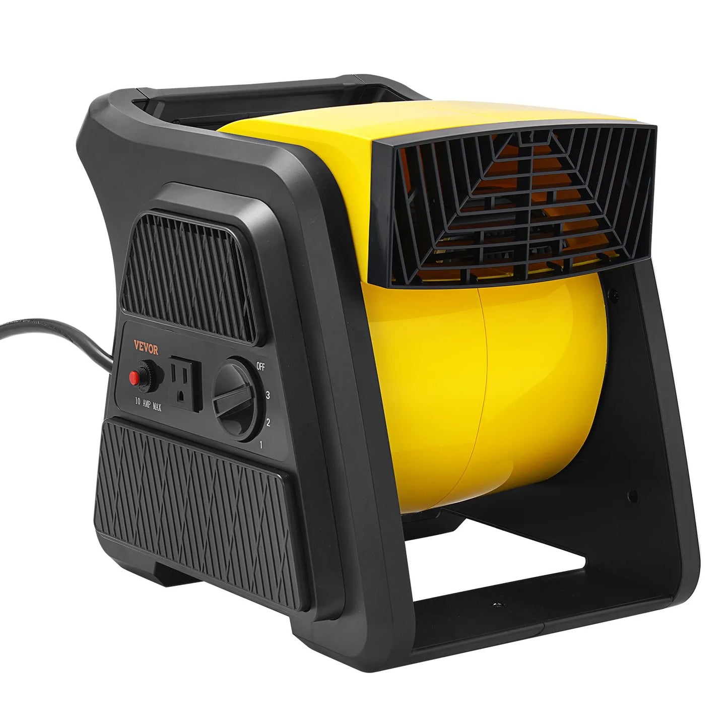Pivoting Utility Fan 600 CFM – High Velocity Floor Air Mover for Drying, Cooling & Ventilation