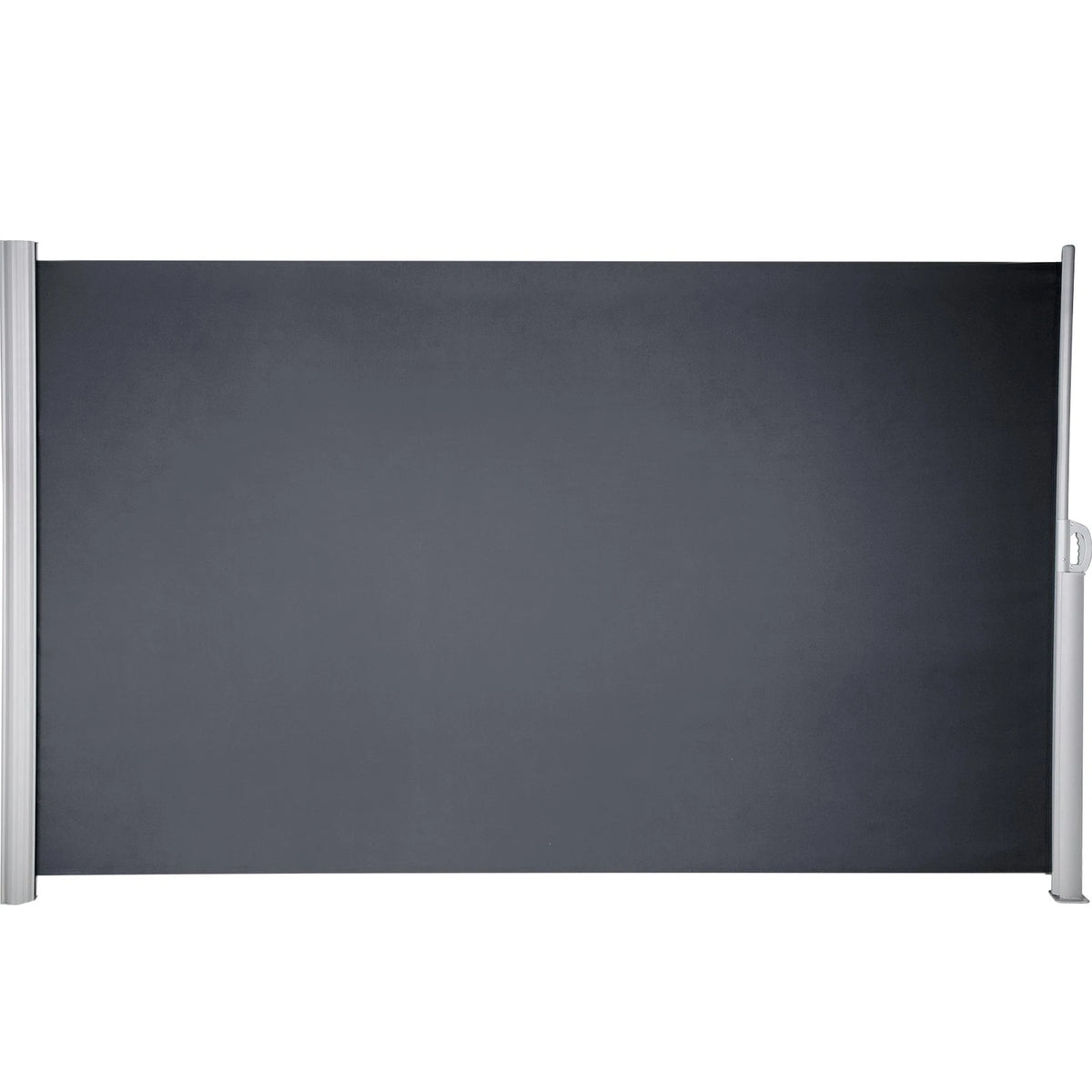 VEVOR Retractable Side Awning, 63''x 118'' Aluminum Outdoor Privacy Screen, 280g Polyester Water-proof Retractable Patio Screen, UV 30+ Room Divider Wind Screen for Patio, Backyard, Balcony, Gray