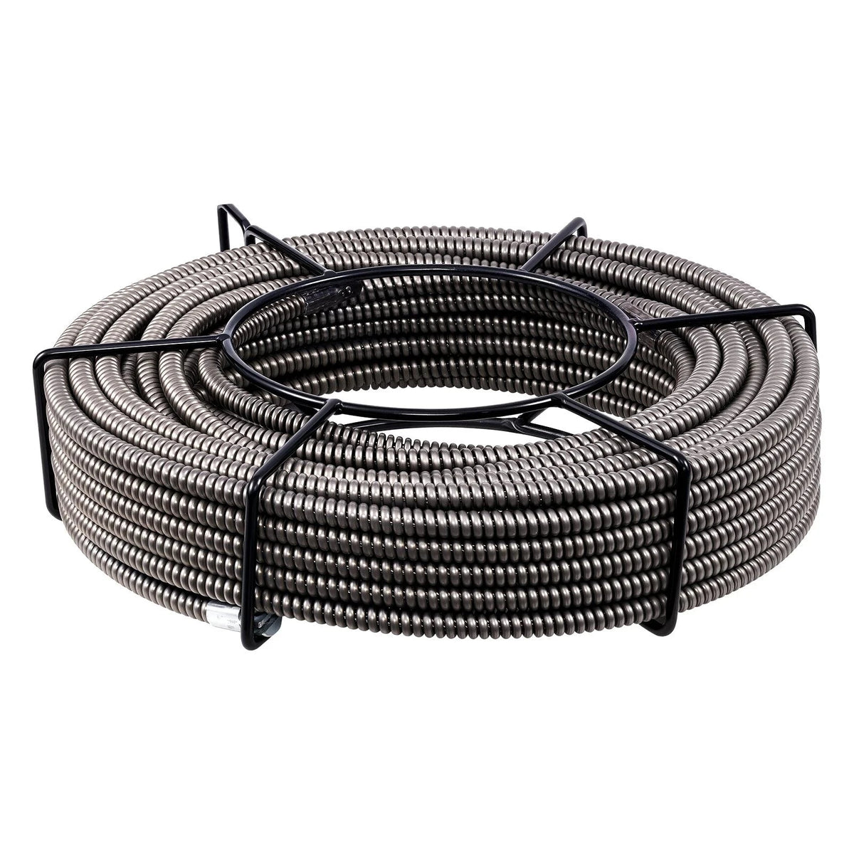 VEVOR Drain Cleaning Cable 100 Feet x 1/2 Inch Solid Core Cable Sewer Cable Drain Auger Cable Cleaner Snake Clog Pipe Drain Cleaning Cable Sewer Drain Auger Snake Pipe