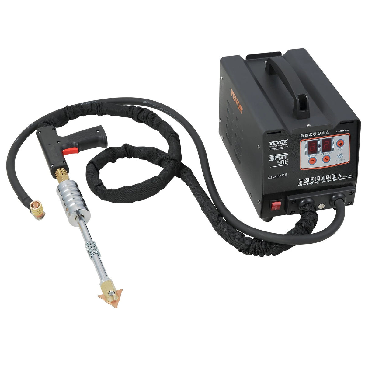 VEVOR Stud Welder Dent Repair Kit, 110V Spot Welding Machine with Slide Hammer Dent Puller, Professional Dent Removal Kit for Auto Body Dent Repair