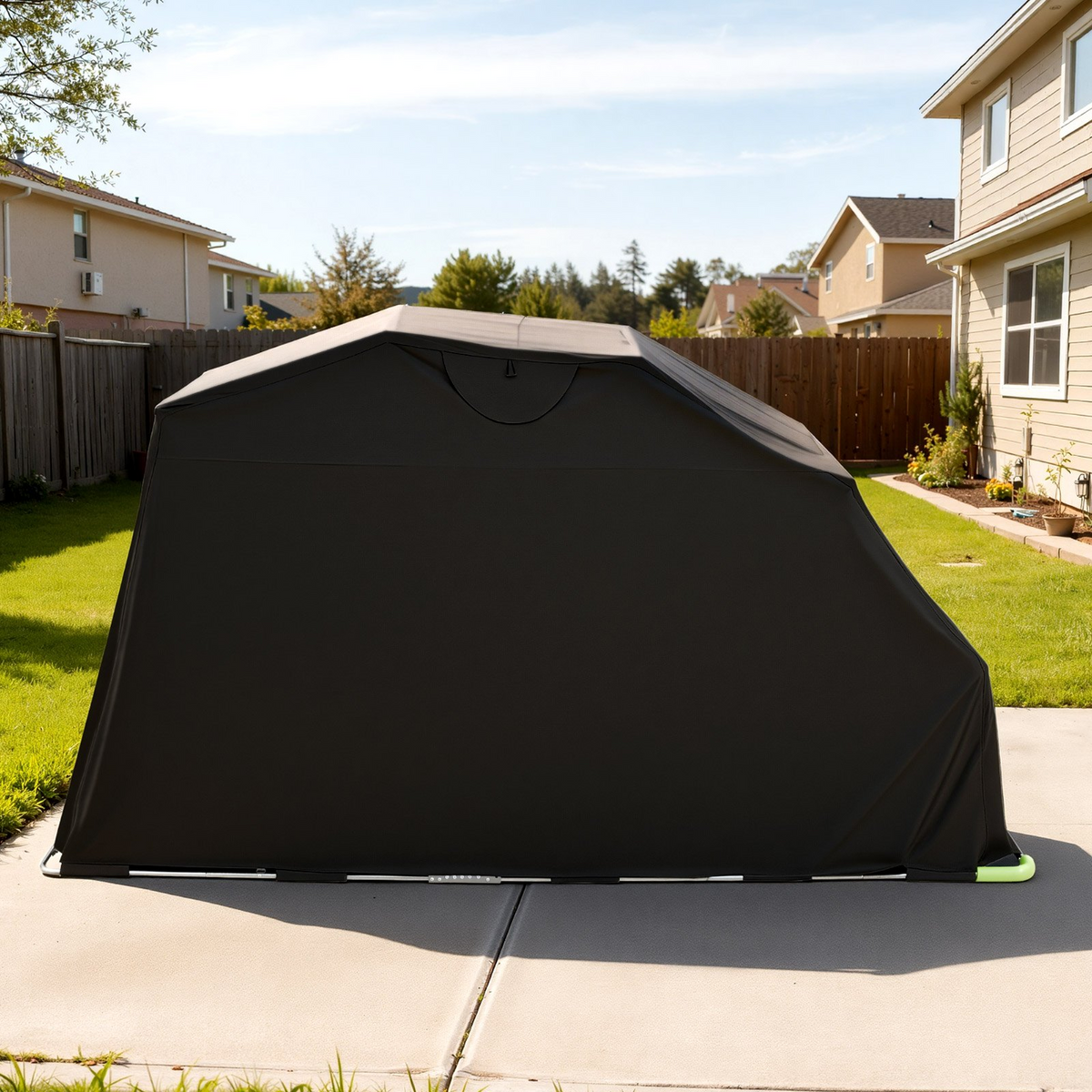 VEVOR Motorcycle Storage Shelter with Security Lock 600D Oxford Flip-Up Garage Tent - view 7