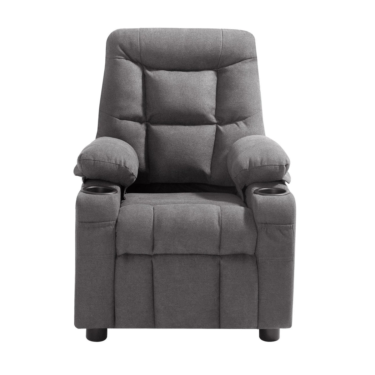 VEVOR Kids Recliner Chair, Toddler Lounger with Cup Holders & Pockets, 107° to 126° Adjustable Back - view 8