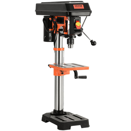 VEVOR 10'' 5-Speed Benchtop Drill Press Cast Iron Drill Press 3.2A 610-2800RPM - view 1