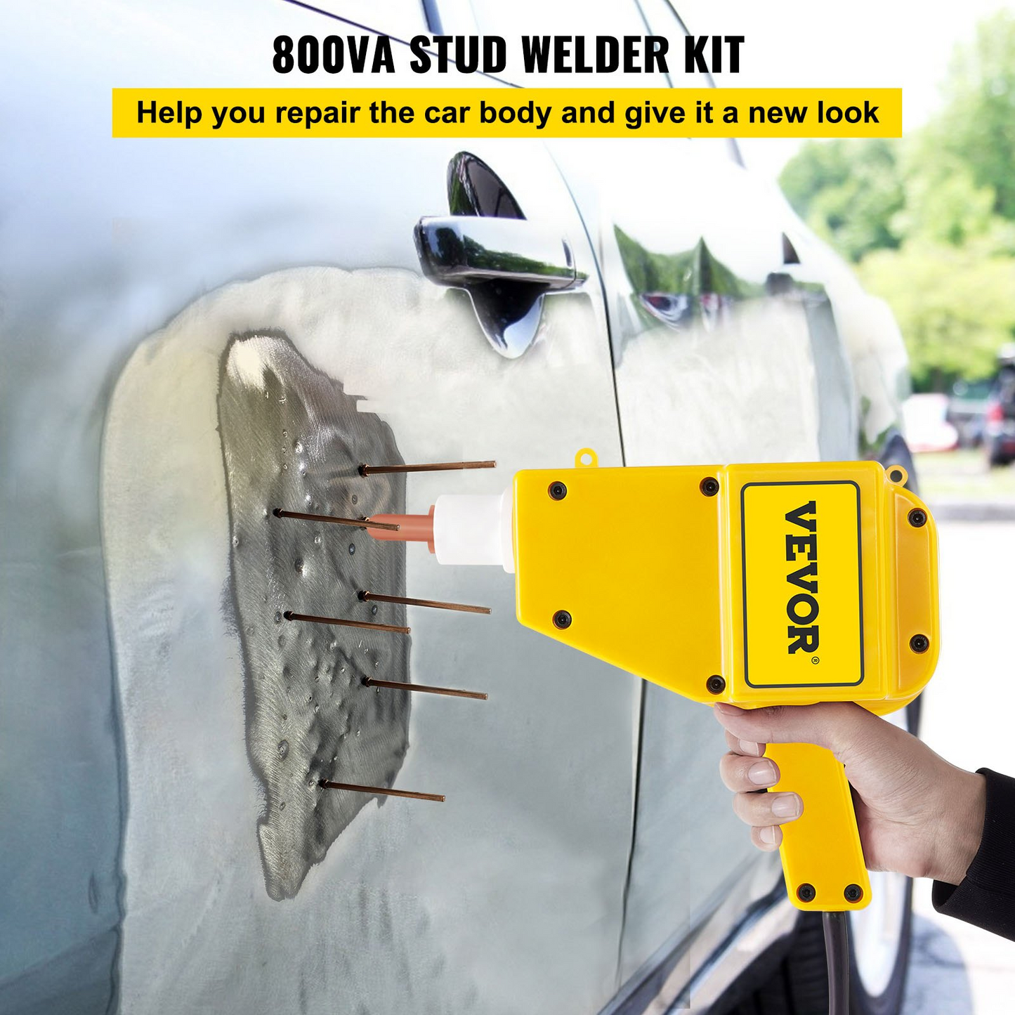 VEVOR Auto Body Dent Repair Kit Stud Welder Kit 800VA Stud Dent Puller Spot