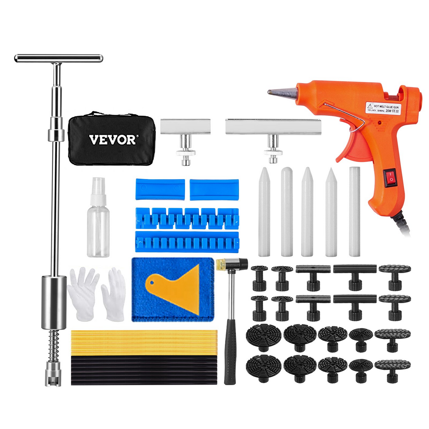 VEVOR Car Body Dent Puller Bridge Lifter Tool Paintless Hail Remover Repair Kit