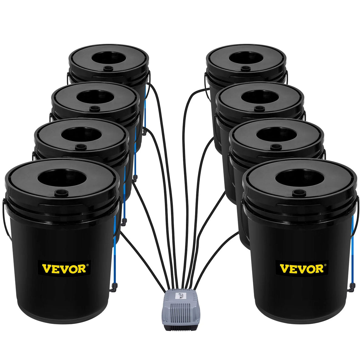 VEVOR DWC Hydroponic System, 5 Gallon 8 Buckets, Deep Water Culture Growing Bucket, Hydroponics Grow Kit with - view 8