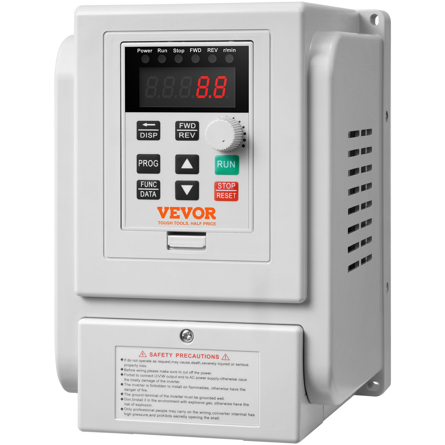 VEVOR VFD 4KW，18A，5HP Variable Frequency Drive for 3-Phase Motor Speed Control