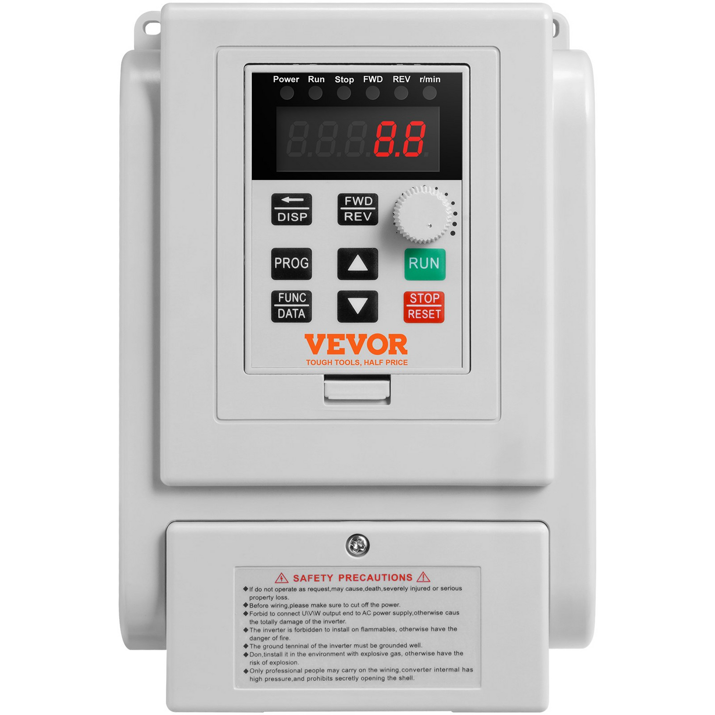 VEVOR VFD 2.2KW 10A 3HP Variable Frequency Drive for 3-Phase Motor Speed Control