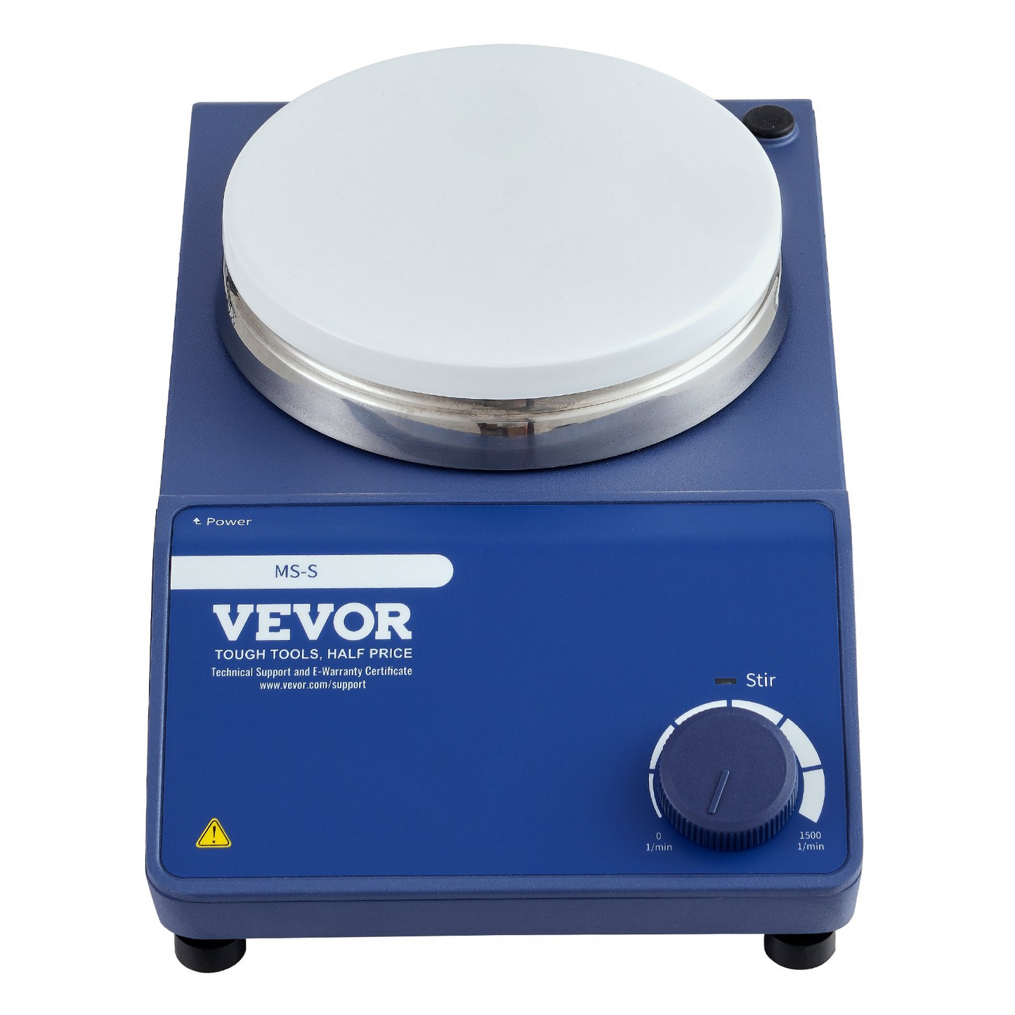 VEVOR Magnetic Stirrer, 0-1500 RPM Stir Plate with Adjustable Speed Knob, 20L Plate Stirrer Kit, Stir Bar Included