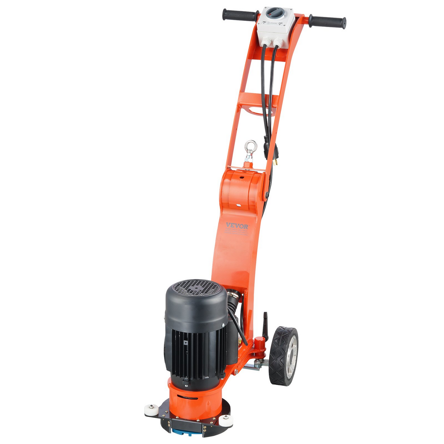 VEVOR Electric Concrete Floor Grinder 7" Walk-Behind Grinder 1.7HP Concrete Floor Polisher, 1300W Grinding Machine, 1720RPM Upgrade Brushless Motor Surfacing Grinder for Granite/Marble/Stones