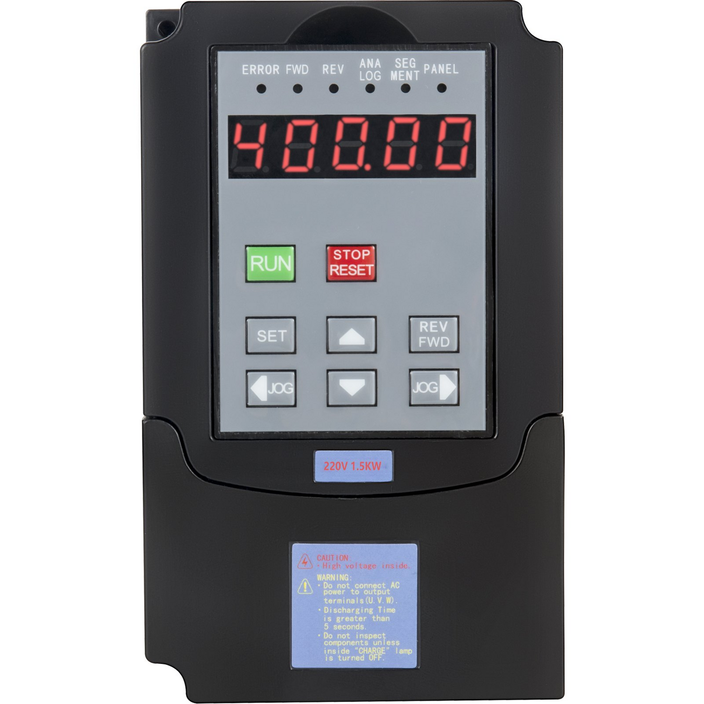 VEVOR Control CNC VFD 220V 5.5 KW 7HP Variable Frequency Drive 36A CNC Motor Drive Controller Inverter Converter 400 Hz 1 or 3 Phase Input 3 Phase Output for Spindle Motor Speed Control