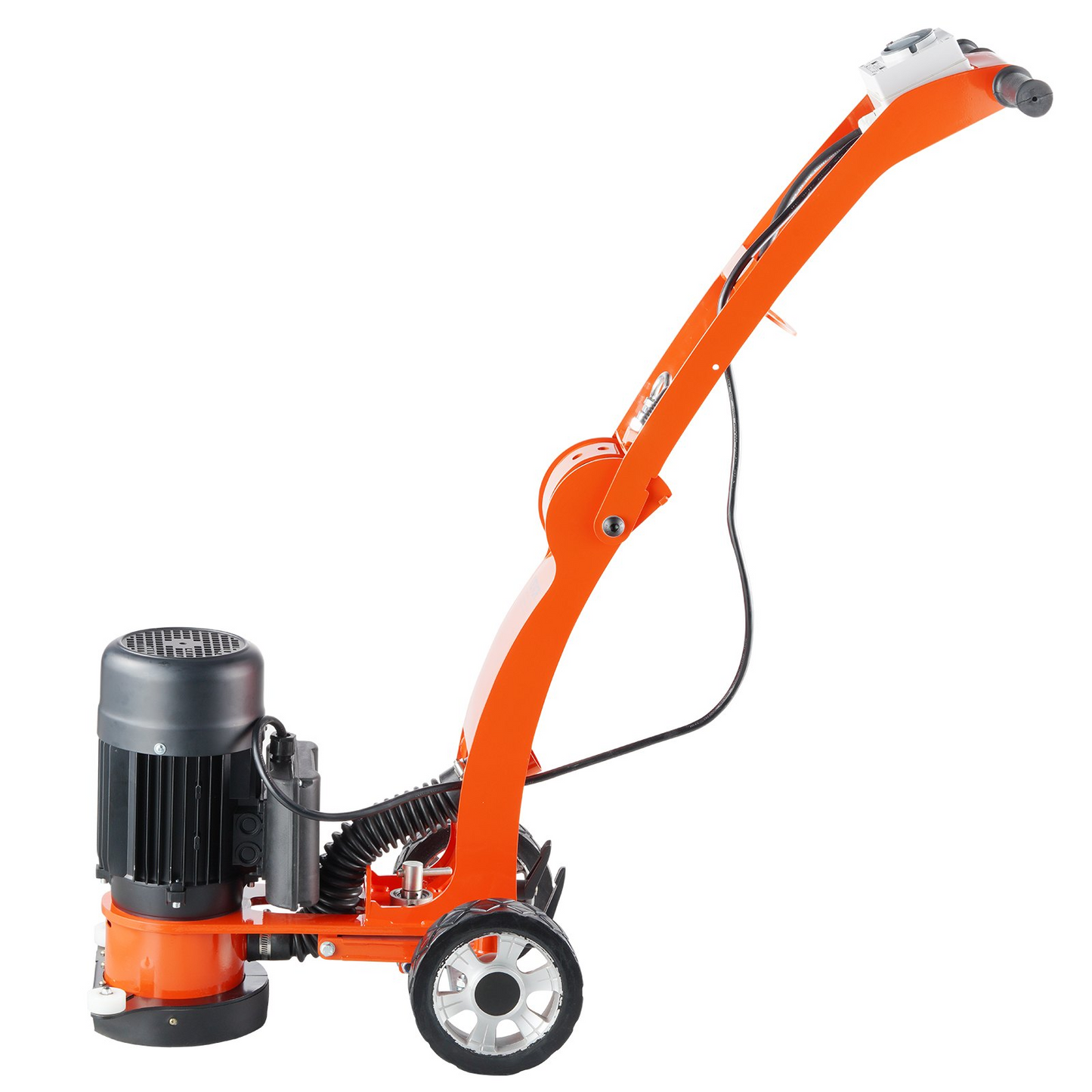 VEVOR Electric Concrete Floor Grinder 7" Walk-Behind Grinder 1.7HP Concrete Floor Polisher, 1300W Grinding Machine, 1720RPM Upgrade Brushless Motor Surfacing Grinder for Granite/Marble/Stones