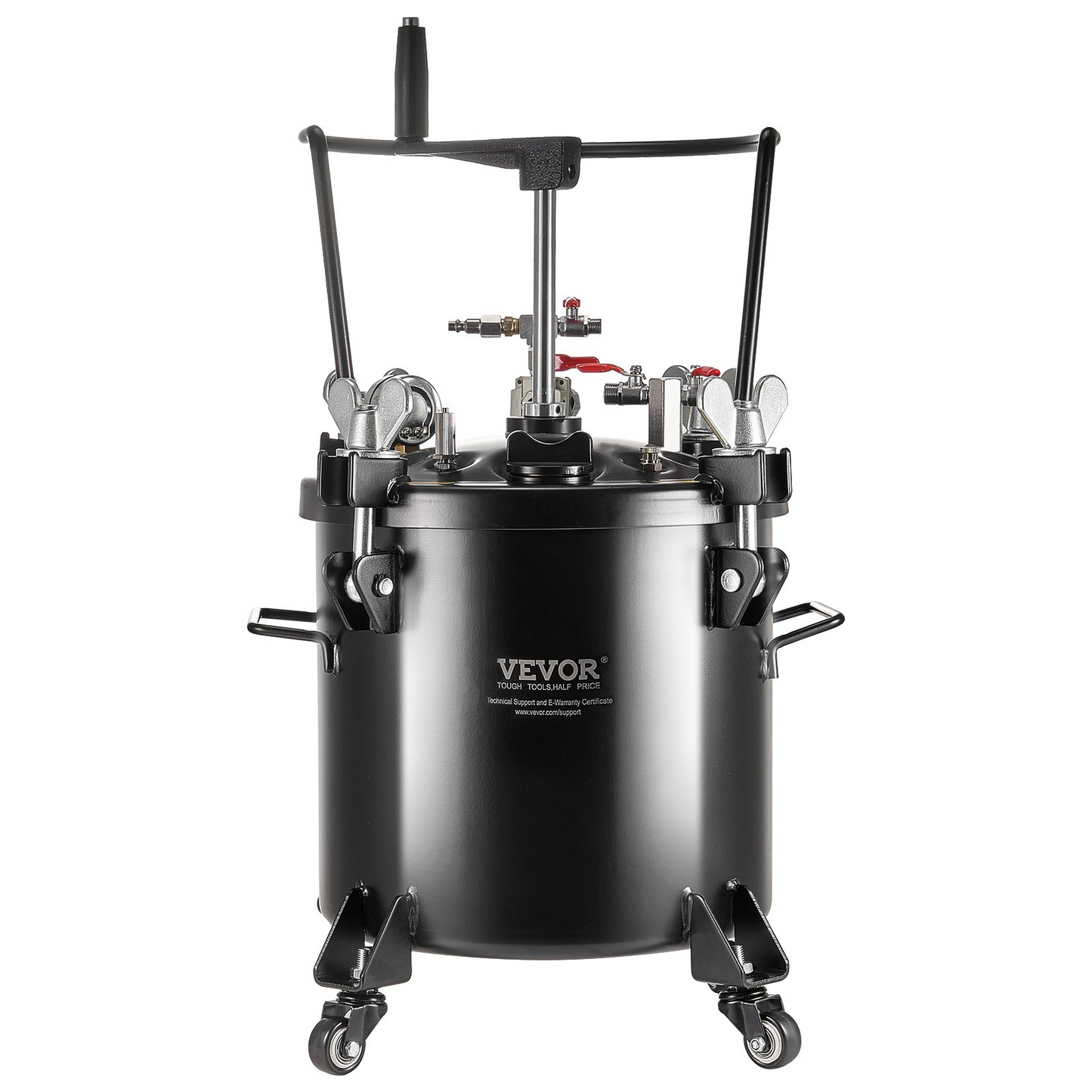 VEVOR Spray Paint Pressure Pot Tank 20L/5gal with Casters Leak Repair Sealant