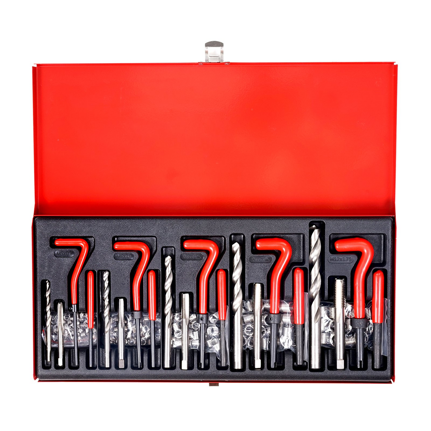 VEVOR 166 PCS Helicoil Thread Repair Kit Metric Rethread Tool M5 M6 M8 M10 M12