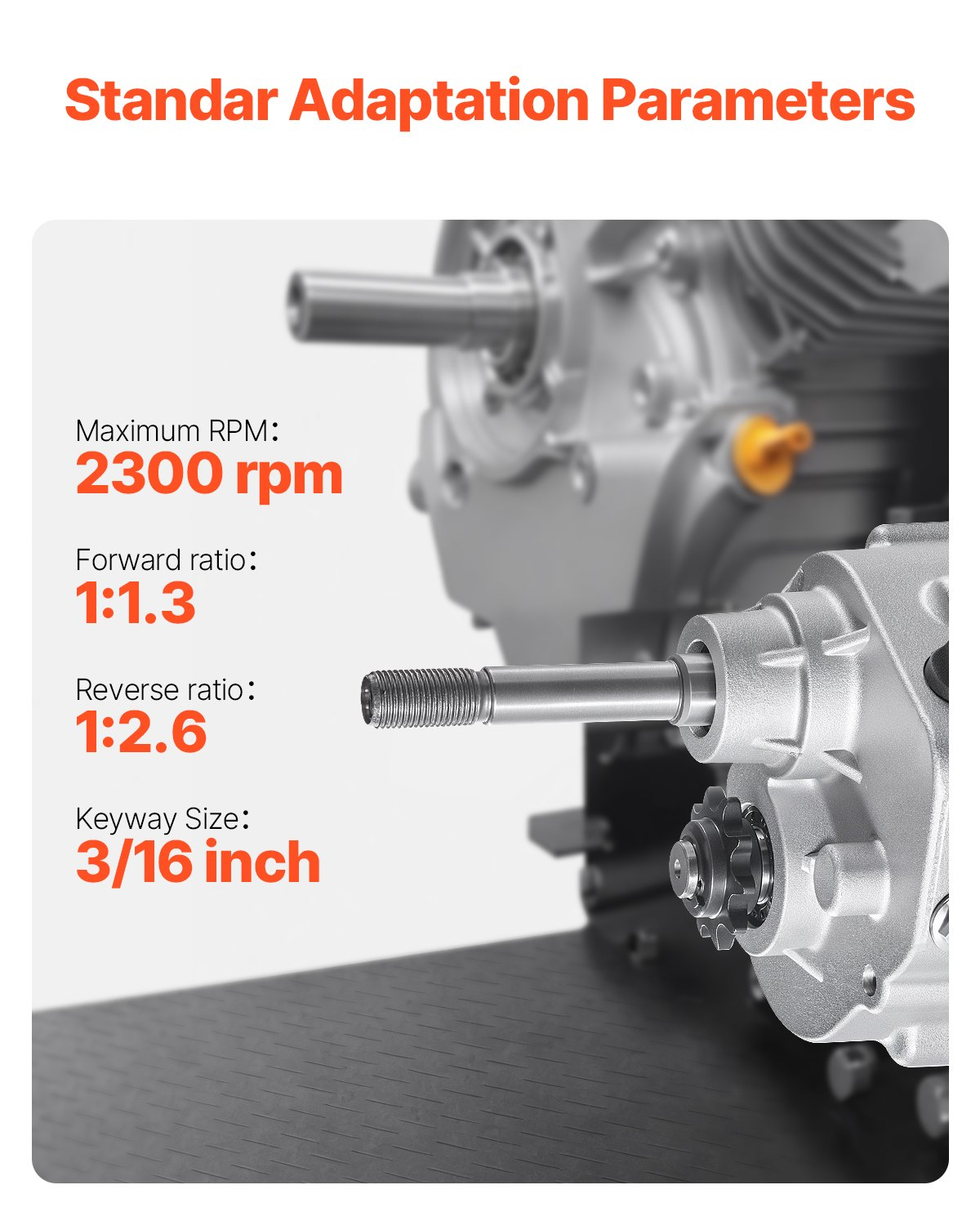 2300 RPM Drive Clutch High-Strength Clutch with 2-7HP Engine & Shift Mode