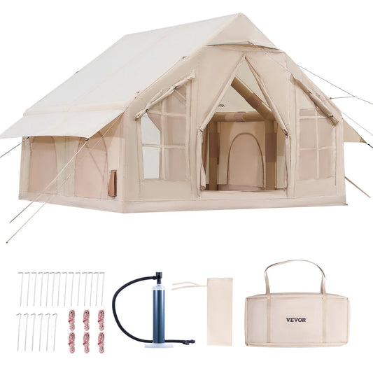 Inflatable Tent for Camping 4-6 Person Glamping Tent with Pump Easy Set up - view 1