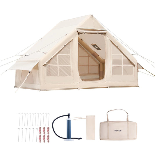 Inflatable Tent for Camping 3-5 Person Glamping Tent with Pump Easy Set up - view 1