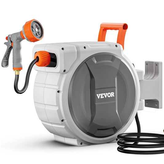Retractable Garden Hose Reel 1/2 Inch x 84 ft Wall Mounted Garden Hose Reel - view 1