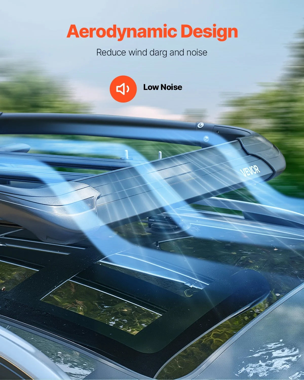 VEVOR Roof Rack Cargo Carrier, 48 x 40 x 5.6 in, Universal Rooftop Cargo Basket, Car Top Luggage Holder with - view 5