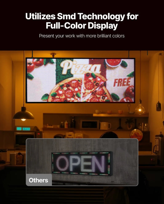 40x18 in Programmable LED Sign Digital Scrolling Display Board P6 Full-color - view 1