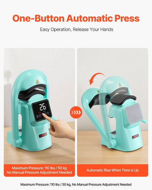 Auto Hat Heat Press Machine with 2pcs Interchangeable Platens Touchscreen Green - view 1