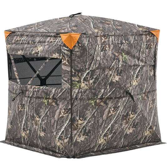 Portable Hunting Blind See Through Ground Deer Blinds 2-3 Person Carrying Bag - view 1