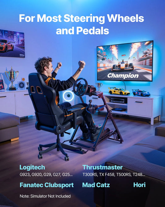 Racing Wheel Stand Simulator Cockpit Foldable for Logitech G923 G920 G29 G27 - view 1