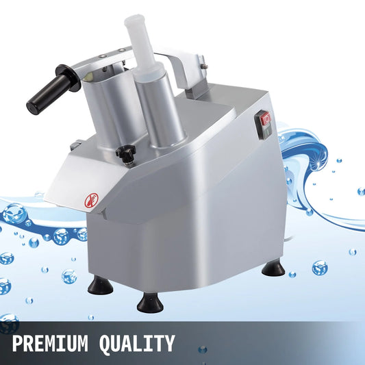 VEVOR 110V Commercial Food Processor 2 Feeding Holes, 550W Electric Vegetable Slicer 1600 RPM, - view 1