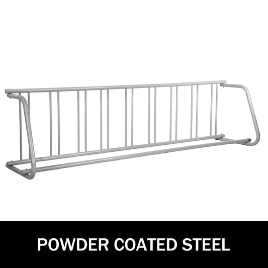 VEVOR 111" Length Floor Bike Rack, 9 Holders All-Steel Grid Bike Rack, Single-Side Storage Stand - view 1