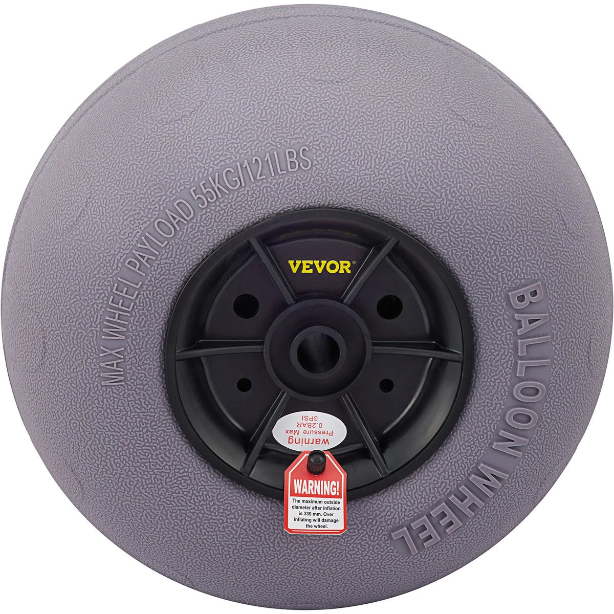 VEVOR Beach Balloon Wheels, 13" Replacement Sand Tires, TPU Cart Tires for Kayak Dolly, Canoe Cart - view 8