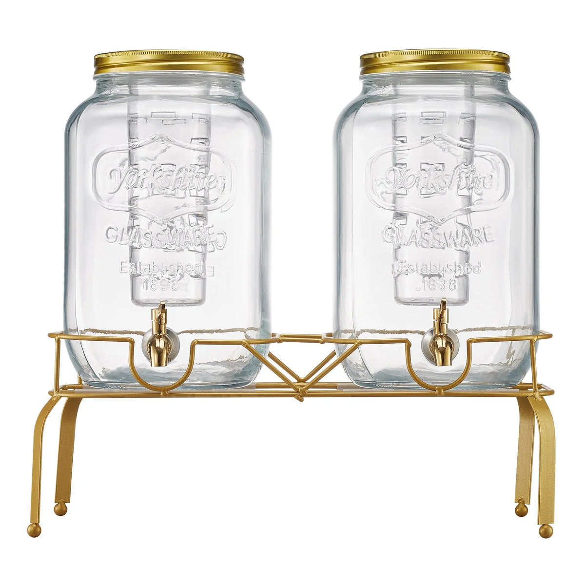 VEVOR Beverage Dispenser, 2 Pack 2 Gallon Drink Dispensers for Parties, Glass Juice Dispenser with - view 8