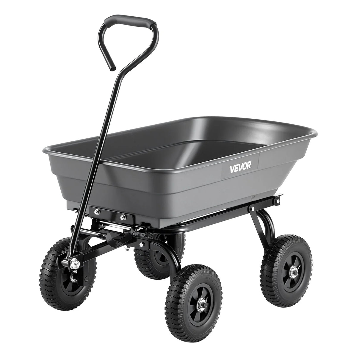VEVOR Garden Dump Cart, 400 lbs Poly Dump Cart, Garden Carts Dumps Wagon with 90° Quick-Dumps - view 9