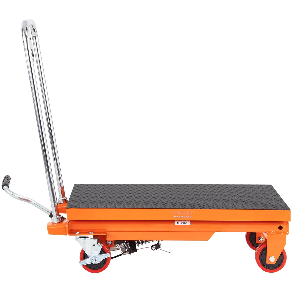 VEVOR Hydraulic Lift Table Cart, 500lbs Capacity 28.5" Lifting Height, Manual Single Scissor Lift - view 9