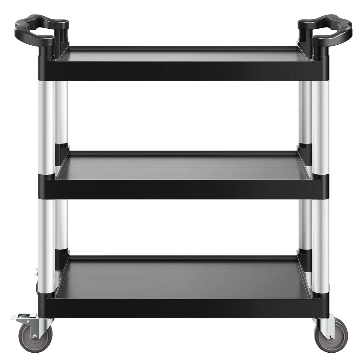 VEVOR Utility Cart, 500 lbs Load Capacity, 3-tier Utility Plastic Cart with 360° Swivel Wheels (2 - view 10