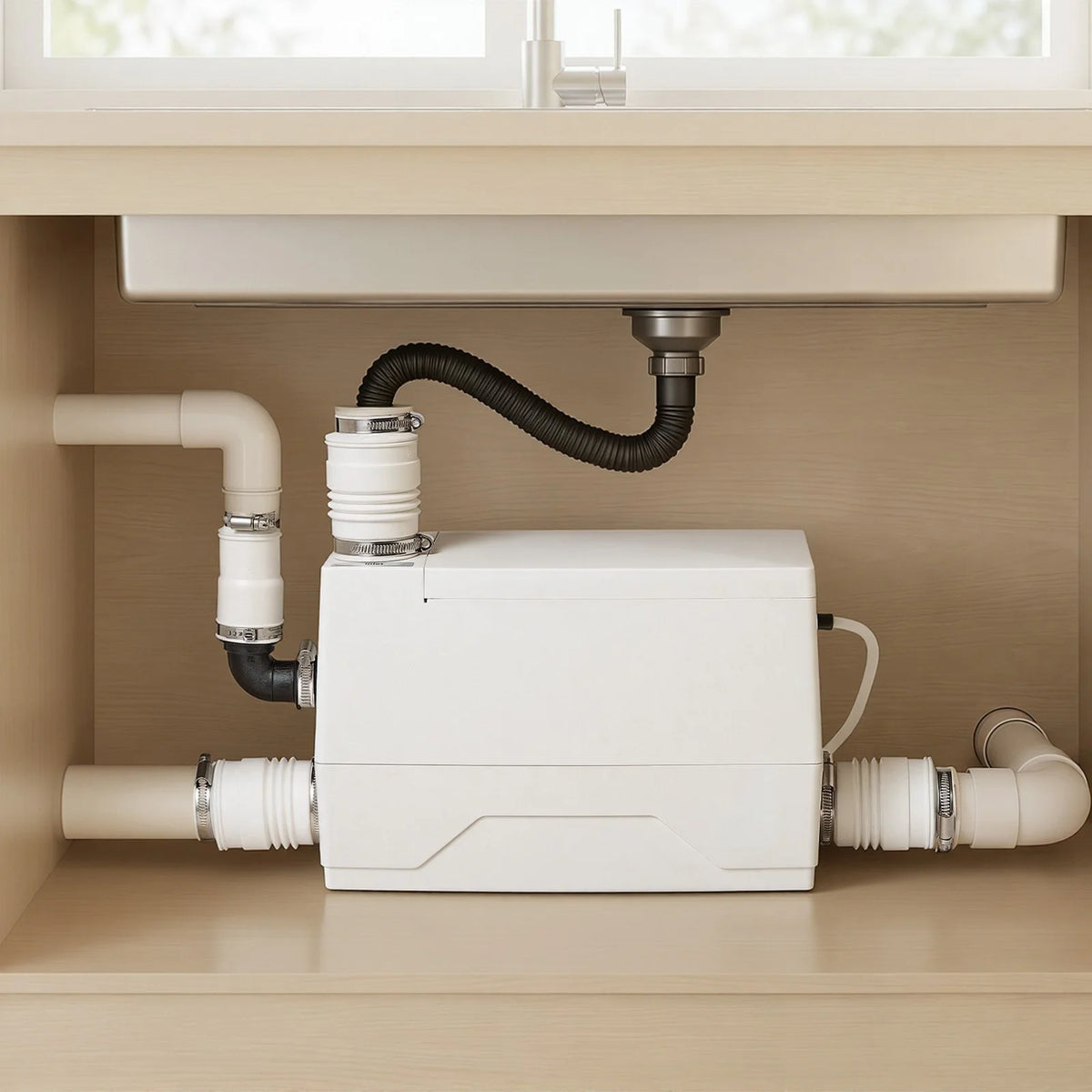 VEVOR Utility Sink Pump 350W 7200L/h Flow 26.2 ft / 8 m Head Drain Pump, Waste Water Disposal - view 7