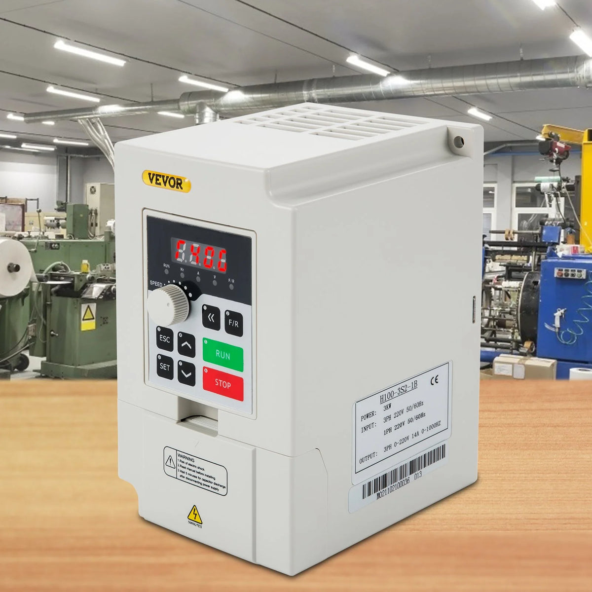 VEVOR Variable Frequency Drive, AC 220V Input 3KW Variable Frequency CNC Drive Inverter Converter, - view 7