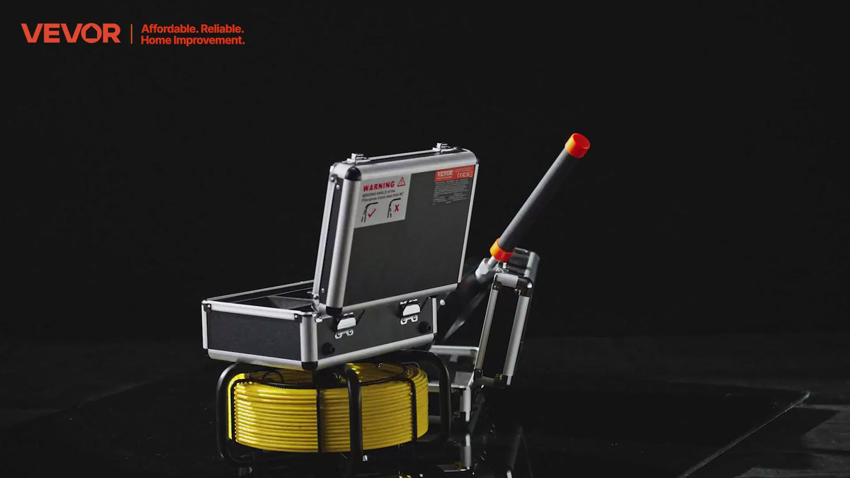 VEVOR Sewer Camera with 512Hz Locator, 98 ft/30 m, Self-Leveling Drain Inspection Camera with  9" - view 2