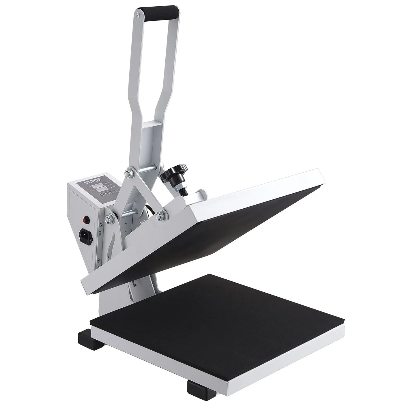 VEVOR Heat Press, Heat Press Machine for T-Shirt, Fast Heating, High Pressure Heat Press 15x15, Power Digital Industrial Sublimation Printer for Heat Transfer Vinyl, Easy to Use, White
