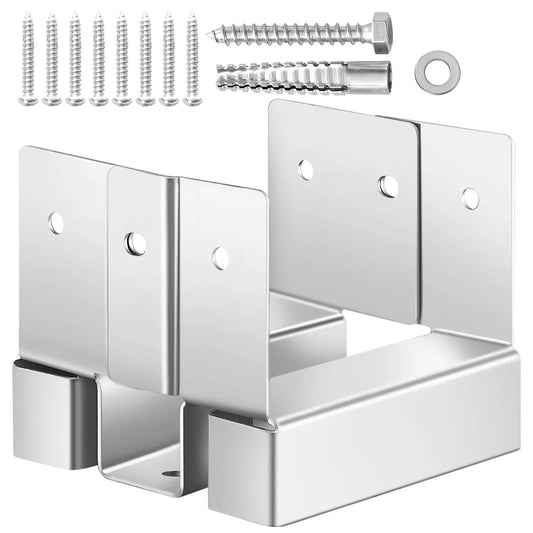 1 Pack 4x4 Post Base Bracket Post Anchor for Concrete Inner Size 3.53x3.56 in