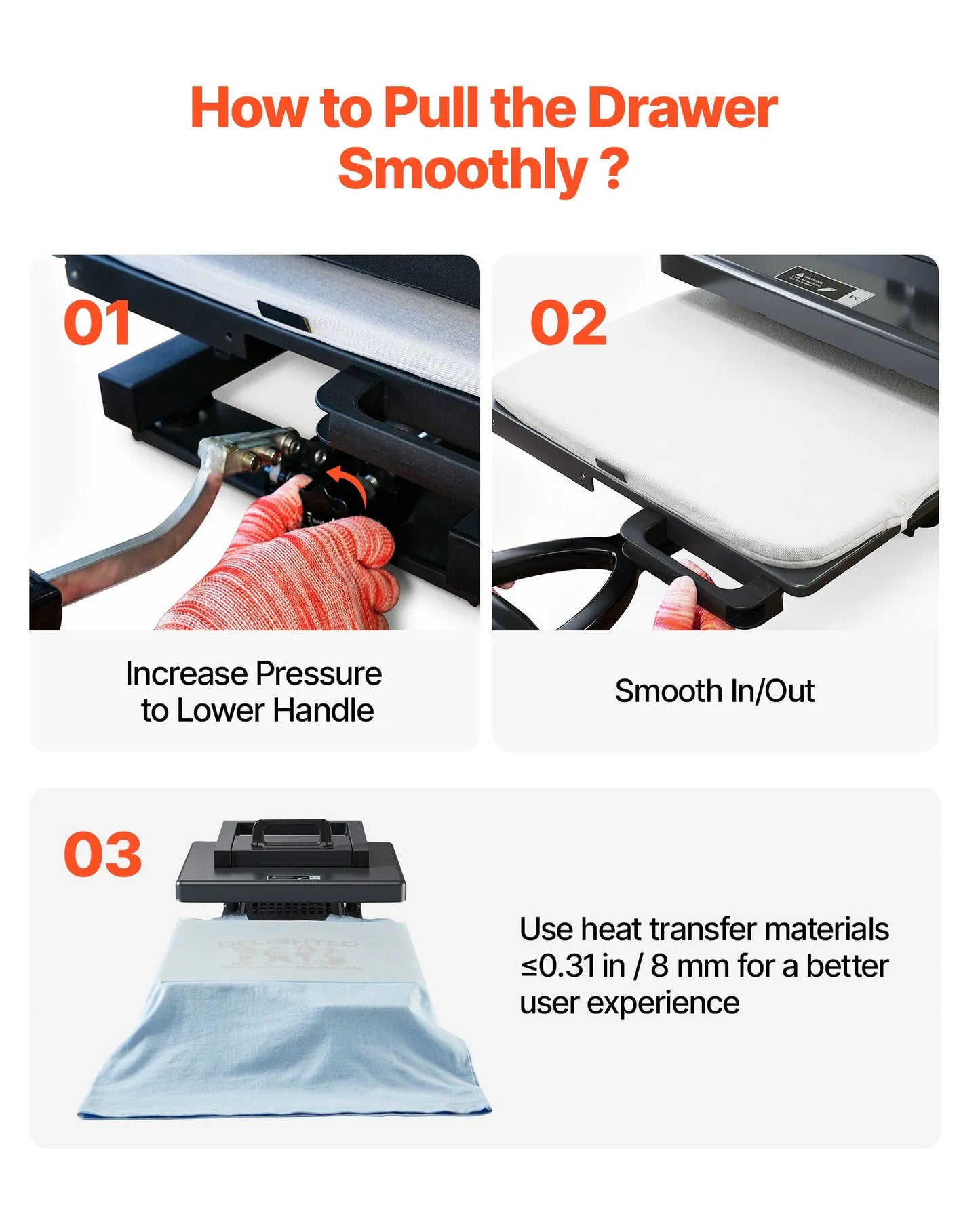 VEVOR Heat Press Machine, 15 x 15 inch, 8-in-1 Multifunction, Heat Up Fast and Even, All-New Patented Design, Easy to Control, Sublimation Press Machine for T-shirts/Mugs/Tumblers/Caps/Plates, Black
