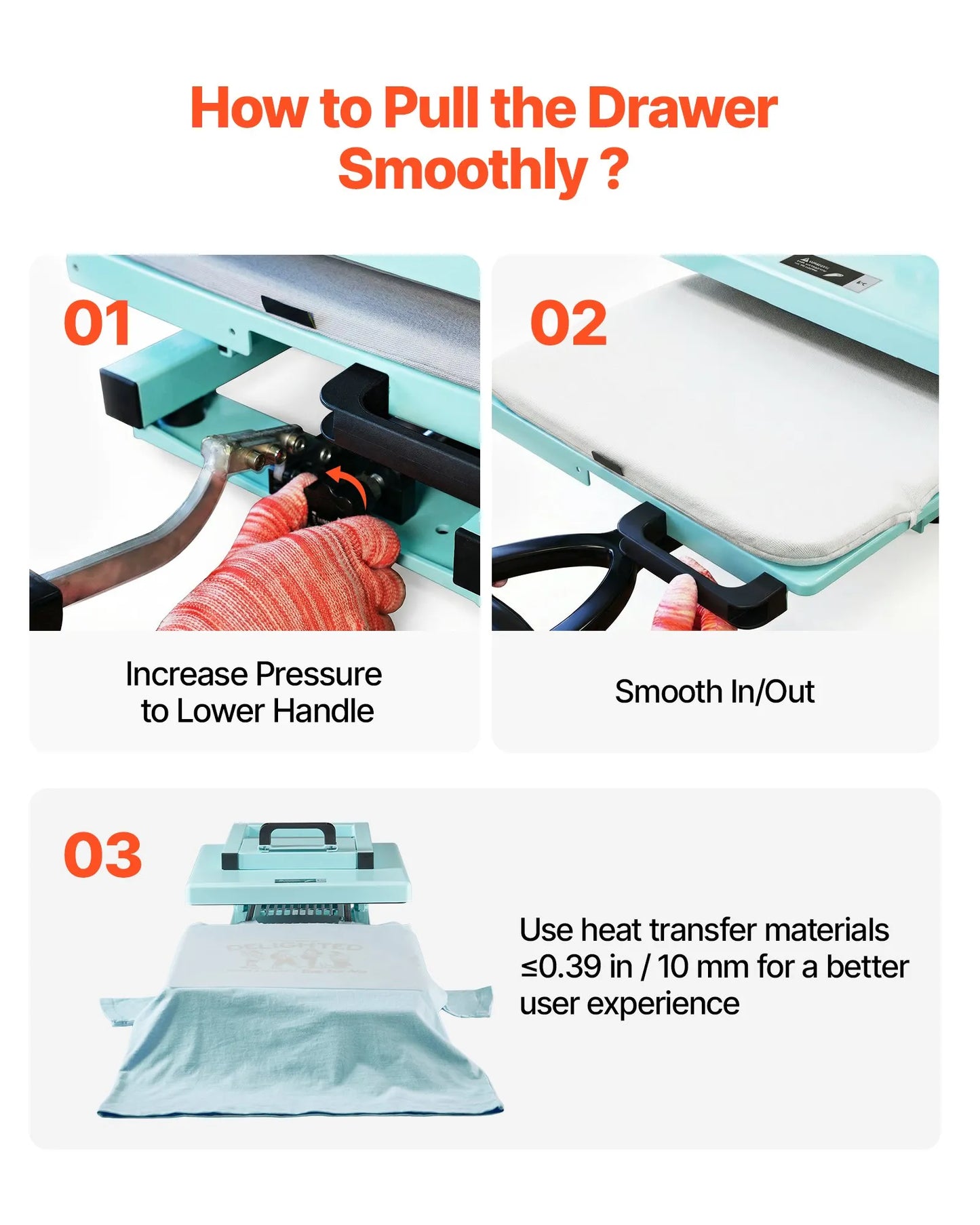 VEVOR Heat Press Machine, 15 x 15 inch, 8-in-1 Multifunction, Heat Up Fast and Even, All-New Patented Design, Easy to Control, Sublimation Press Machine for T-shirts/Tumblers/Caps/Plates, Light Green