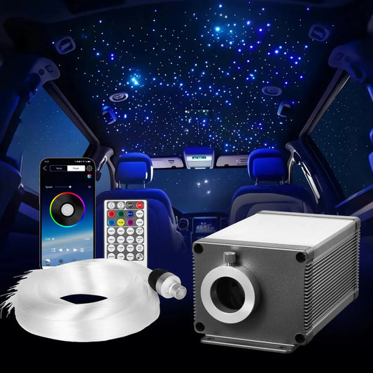 550pcs Headliner Star Light Kit Roof Twinkle Ceiling Lights Fiber Optic Home Car