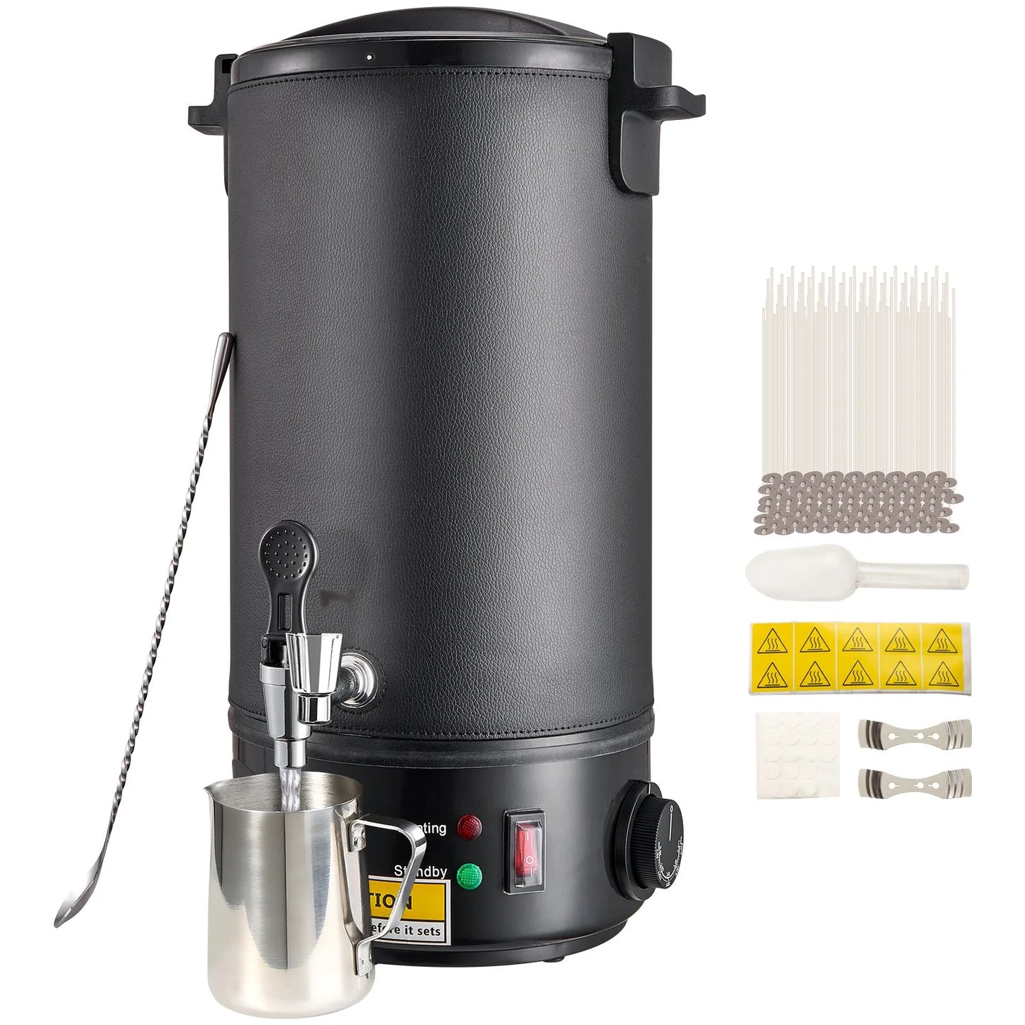 VEVOR 10 L Wax Melter for Candle Making, Extra Large Electric Wax Melting Pot, with Easy Pour Spout and 9-level Temp Control, Easy Clean for Candle Soap Cream Beauty Bulk Production Business or Home