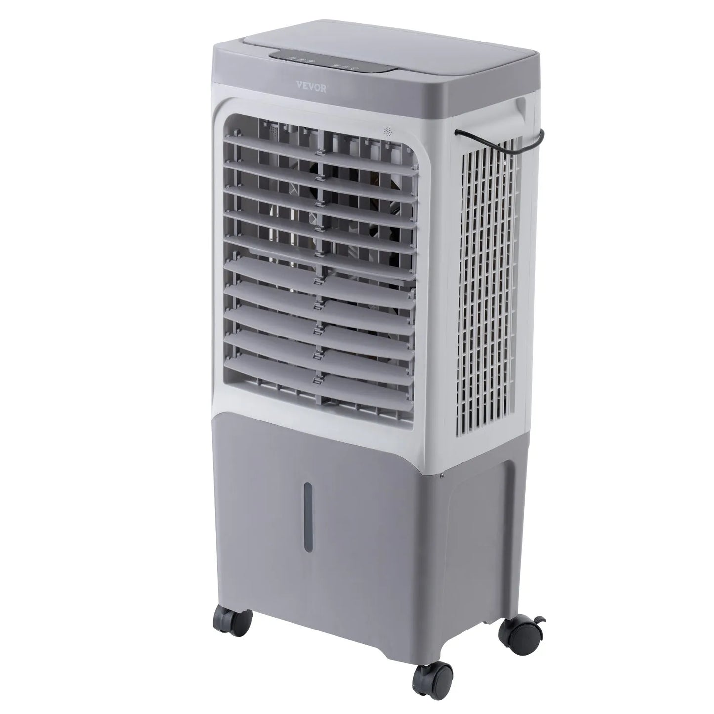 VEVOR Evaporative Air Cooler, 1800 CFM with 6.8 Gallon Water Tank Swamp Cooler, Portable Cooling Fan with Remote Control, 12H Timer, 4 Ice Boxes, Quiet Operation, 3 Wind Speeds for Outdoor Indoor Use