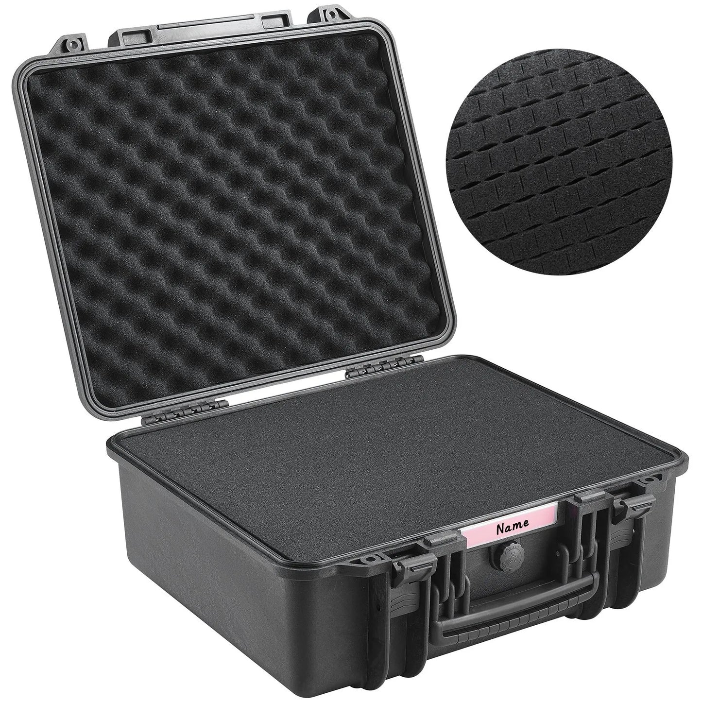 VEVOR Hard Pistol Cases with Pre-cut PU Foam Lockable Pistol Case for 6 Pistol